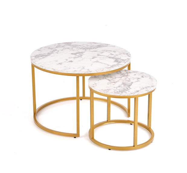 Set di 2 tavolini da caffè Paola Bianco (2)