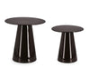 Bizzotto Set di 2 tavolini da caffè Salema Nero