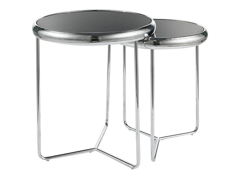 Set di 2 tavolini da caffè Scarlet II Nero