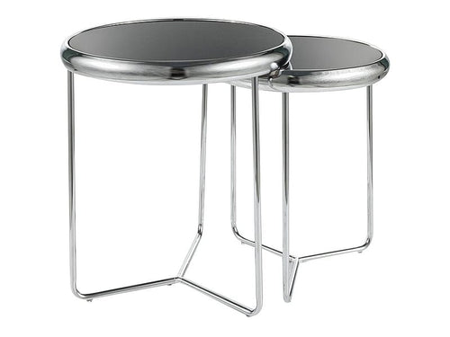 Set di 2 tavolini da caffè Scarlet II Nero