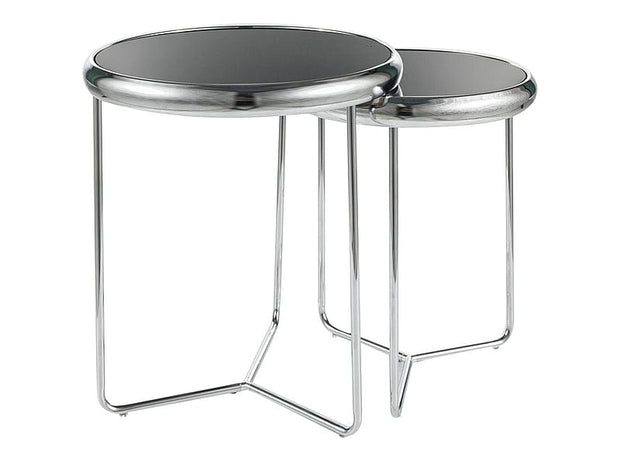 Set di 2 tavolini da caffè Scarlet II Nero