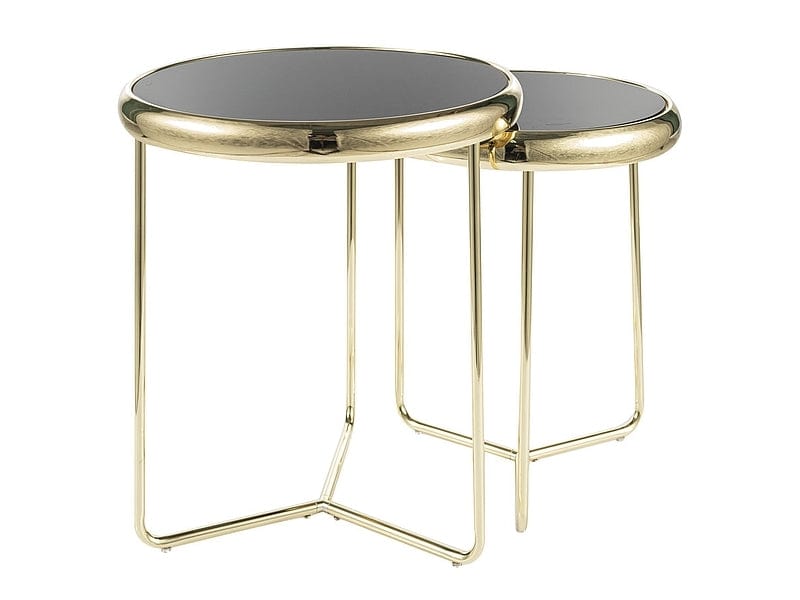 Set di 2 tavolini da caffè Scarlet II Nero
