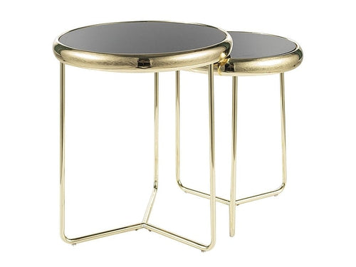 Set di 2 tavolini da caffè Scarlet II Nero