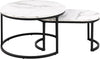 Set di 2 tavolini da caffè Spiro Bianco (1)