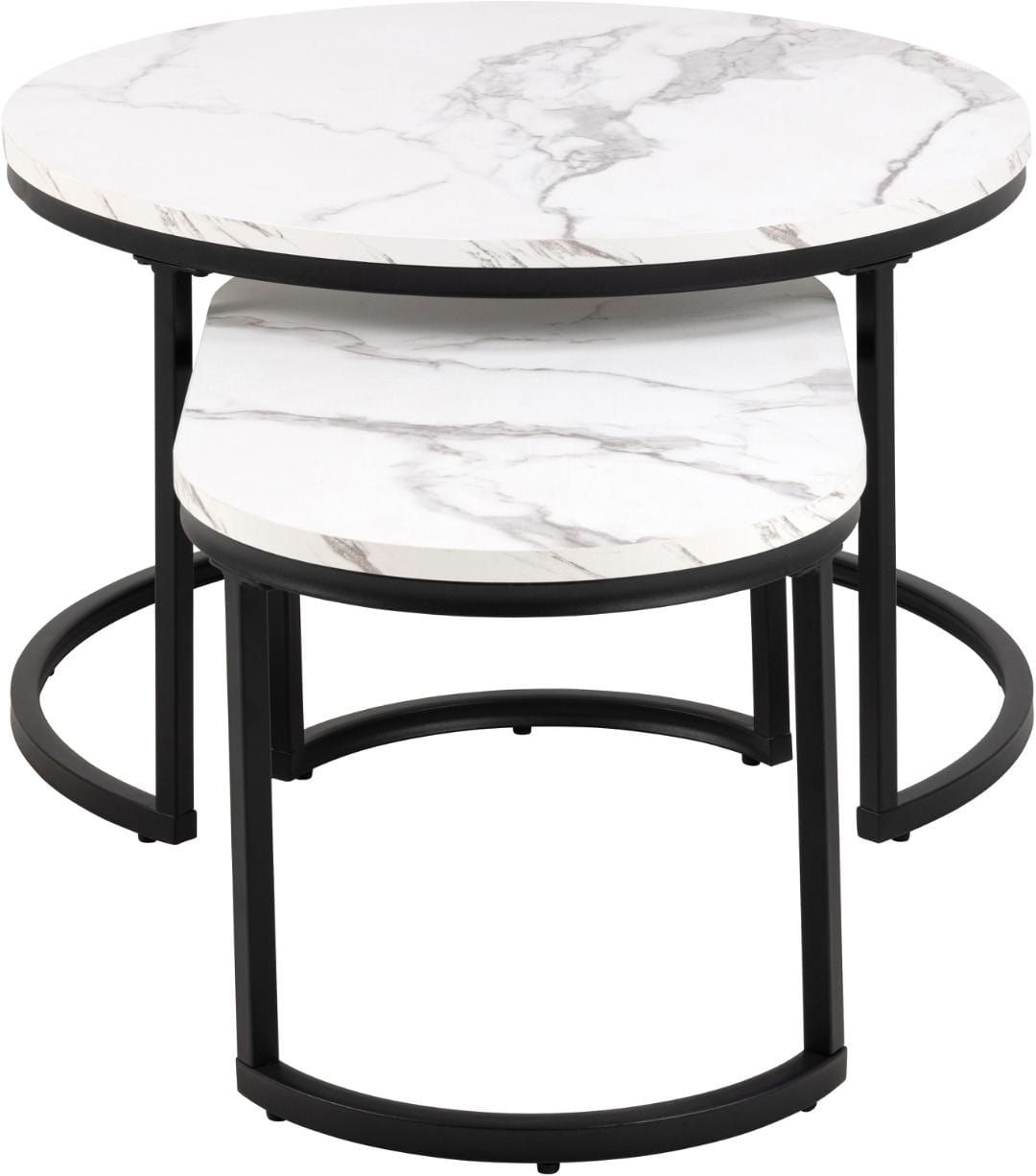 Set di 2 tavolini da caffè Spiro Bianco (2)