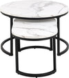 Set di 2 tavolini da caffè Spiro Bianco (2)