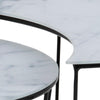 Set di 2 tavolini da caffè Sunmoon Bianco (3)