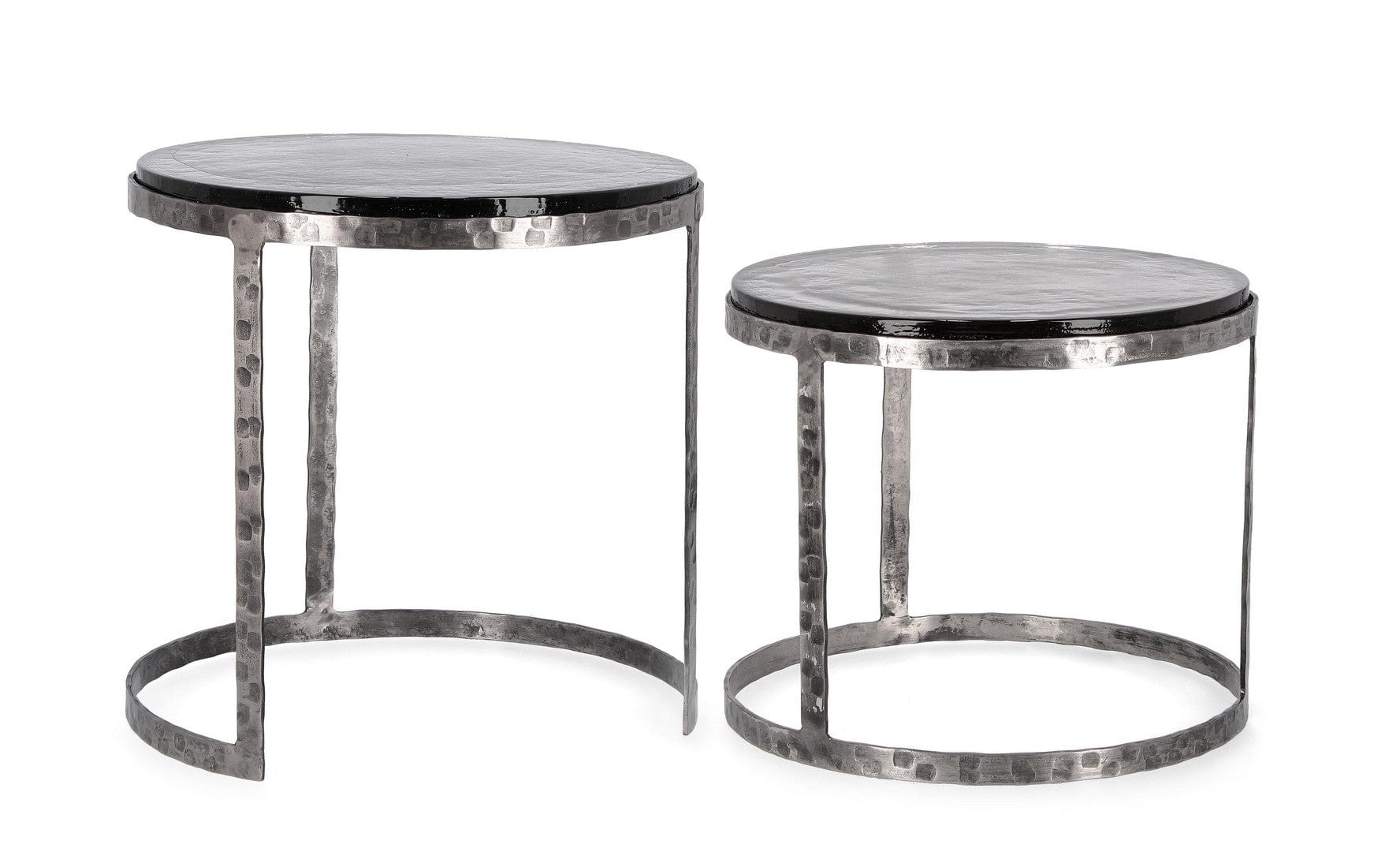 Bizzotto Set di 2 tavolini da caffè Zayla Grigio