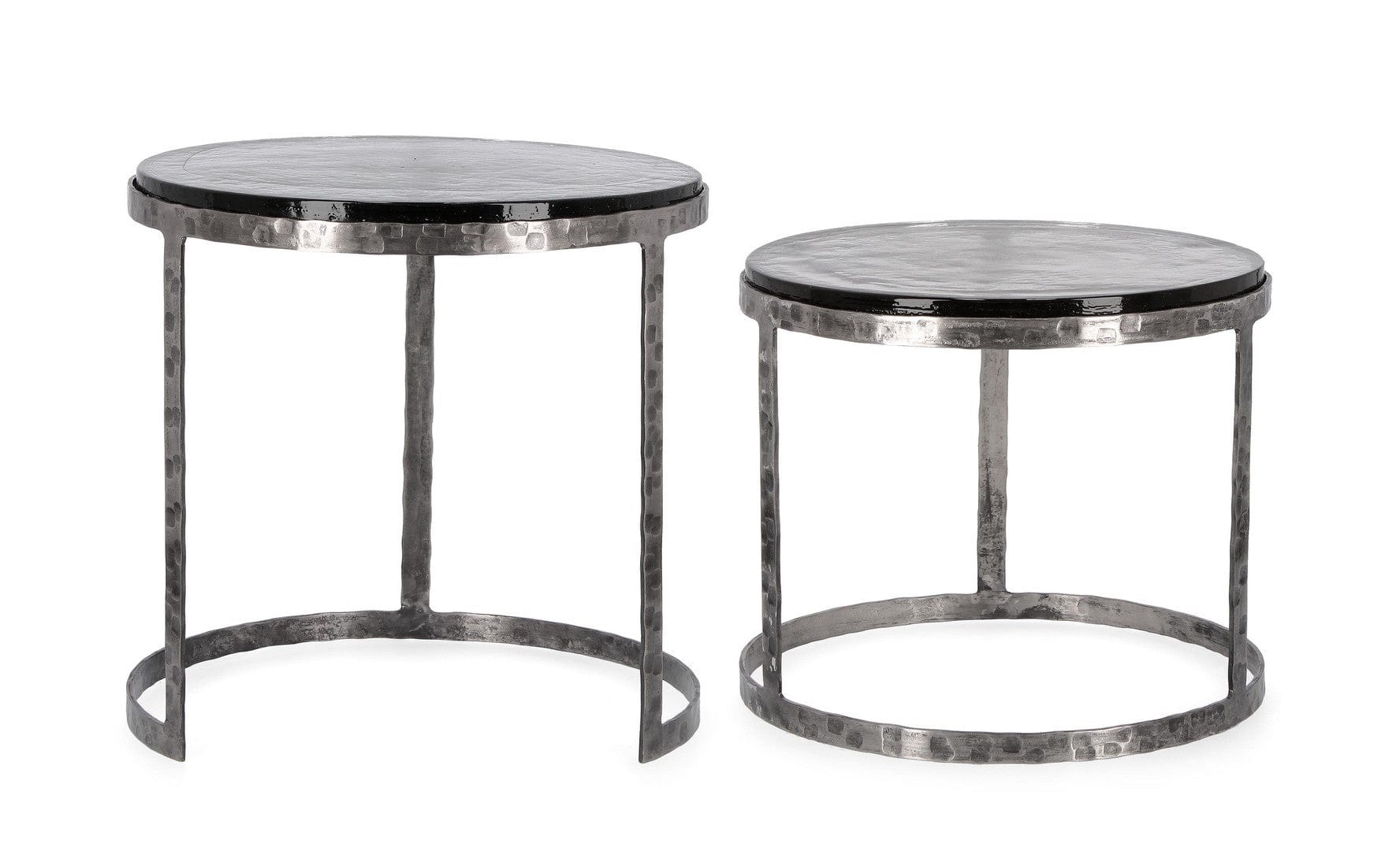 Bizzotto Set di 2 tavolini da caffè Zayla Grigio