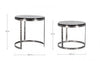 Bizzotto Set di 2 tavolini da caffè Zayla Grigio
