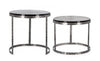 Bizzotto Set di 2 tavolini da caffè Zayla Grigio