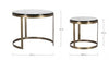 Bizzotto Set di 2 tavolini da caffè Zayla Ottone