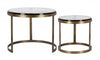 Bizzotto Set di 2 tavolini da caffè Zayla Ottone