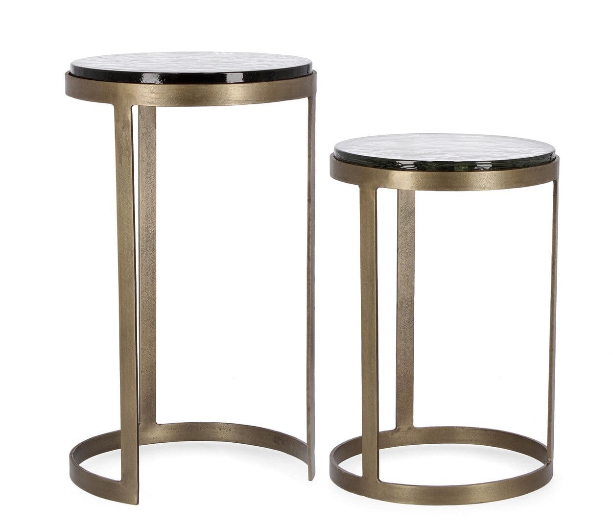 Bizzotto Set di 2 tavolini da caffè Zayla Ottone
