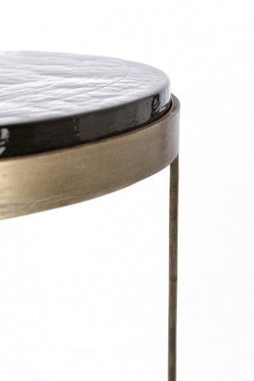Bizzotto Set di 2 tavolini da caffè Zayla Ottone