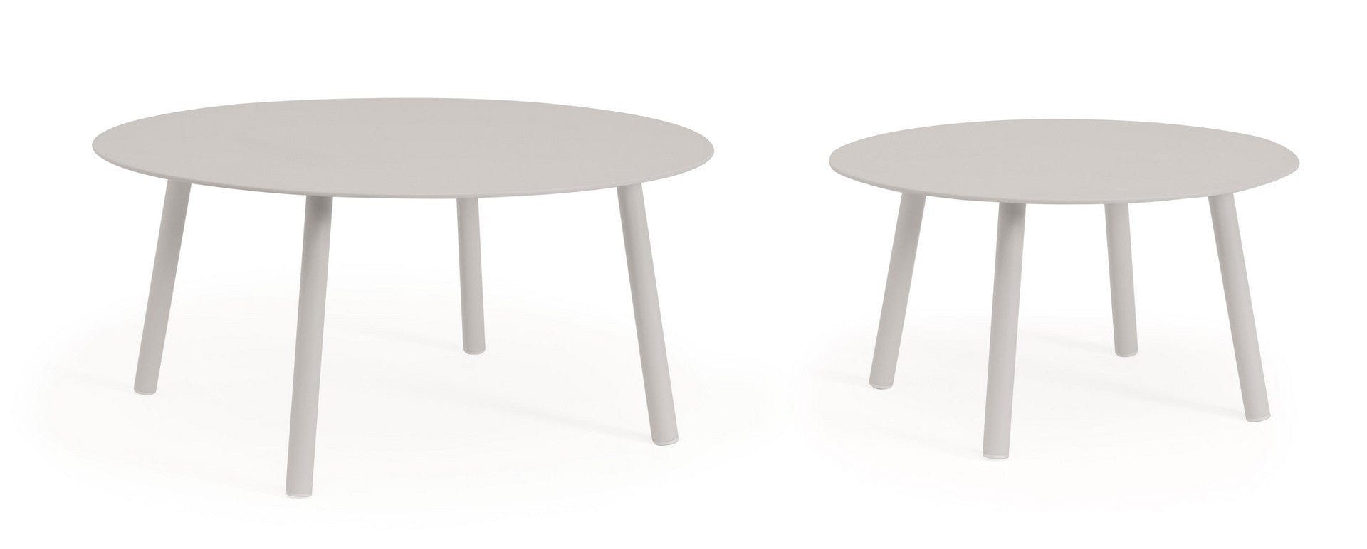 Bizzotto Set di 2 tavolini da giardino Aminta Grigio