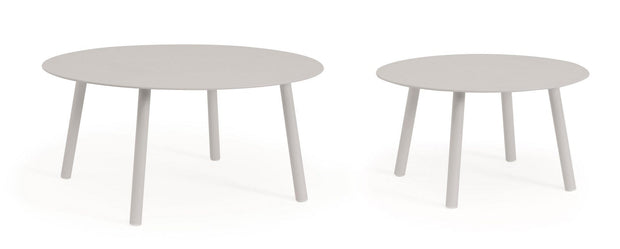 Bizzotto Set di 2 tavolini da giardino Aminta Grigio