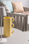 Bizzotto Set di 2 tavolini da giardino Aminta Grigio