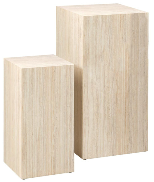 Actona Set di 2 tavolini Dice Beige