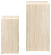 Actona Set di 2 tavolini Dice Beige