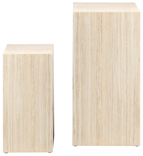 Actona Set di 2 tavolini Dice Beige