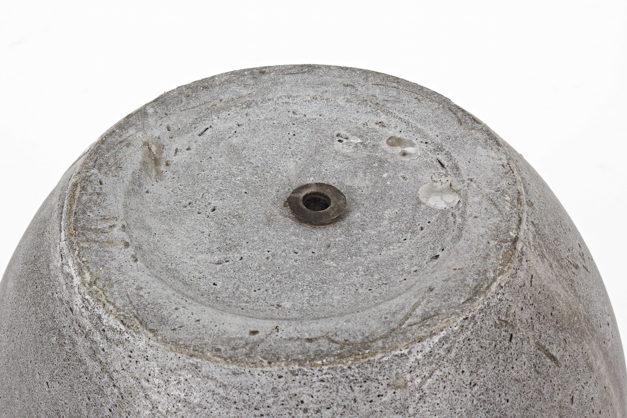 Set di 2 vasi da fiori Cement Spheric Grigio (2)