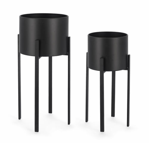 Set di 2 vasi da fiori Ester Round & BIZZZT-FLOWER-POT-ESTER