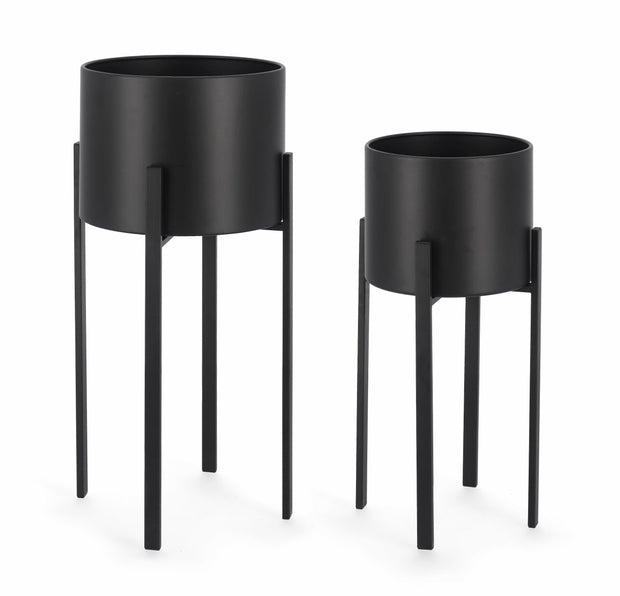 Set di 2 vasi da fiori Ester Round & BIZZZT-FLOWER-POT-ESTER