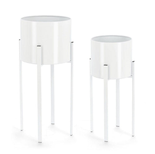 Set di 2 vasi da fiori Ester Round (1) & BIZZZT-FLOWER-POT-ESTER