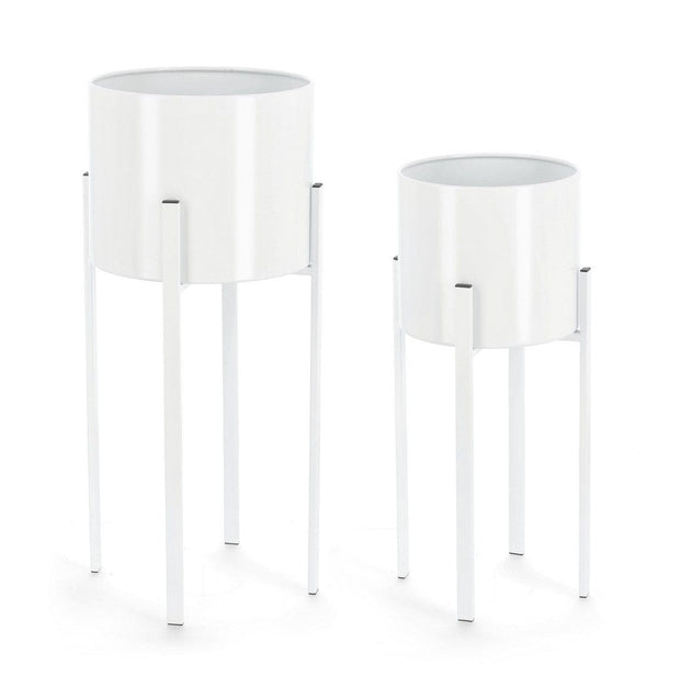 Set di 2 vasi da fiori Ester Round (1) & BIZZZT-FLOWER-POT-ESTER