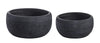 Set di 2 vasi da fiori Graffiti Bowl Nero (1)