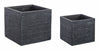 Set di 2 vasi da fiori Graffiti Square Nero (1)