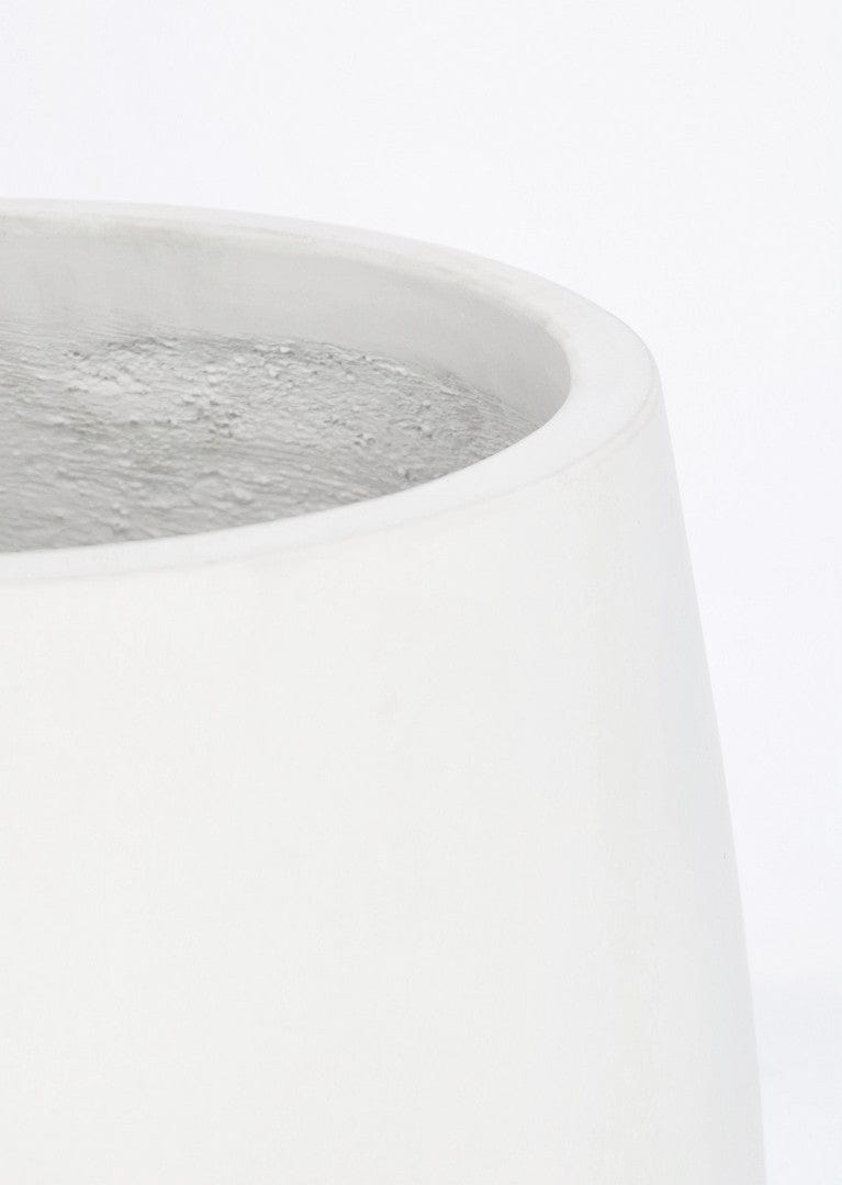 Bizzotto Set di 2 vasi da fiori Hoian Fat Bianco
