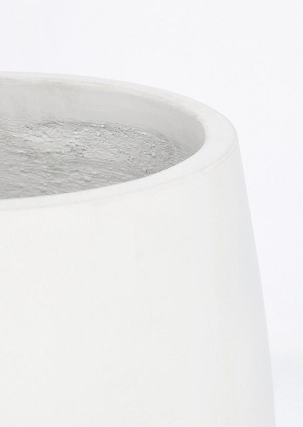 Bizzotto Set di 2 vasi da fiori Hoian Fat Bianco
