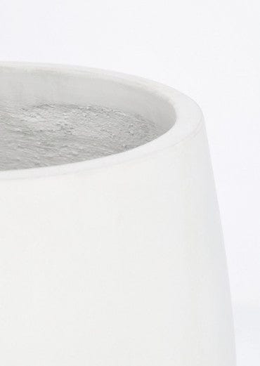 Bizzotto Set di 2 vasi da fiori Hoian Fat Bianco