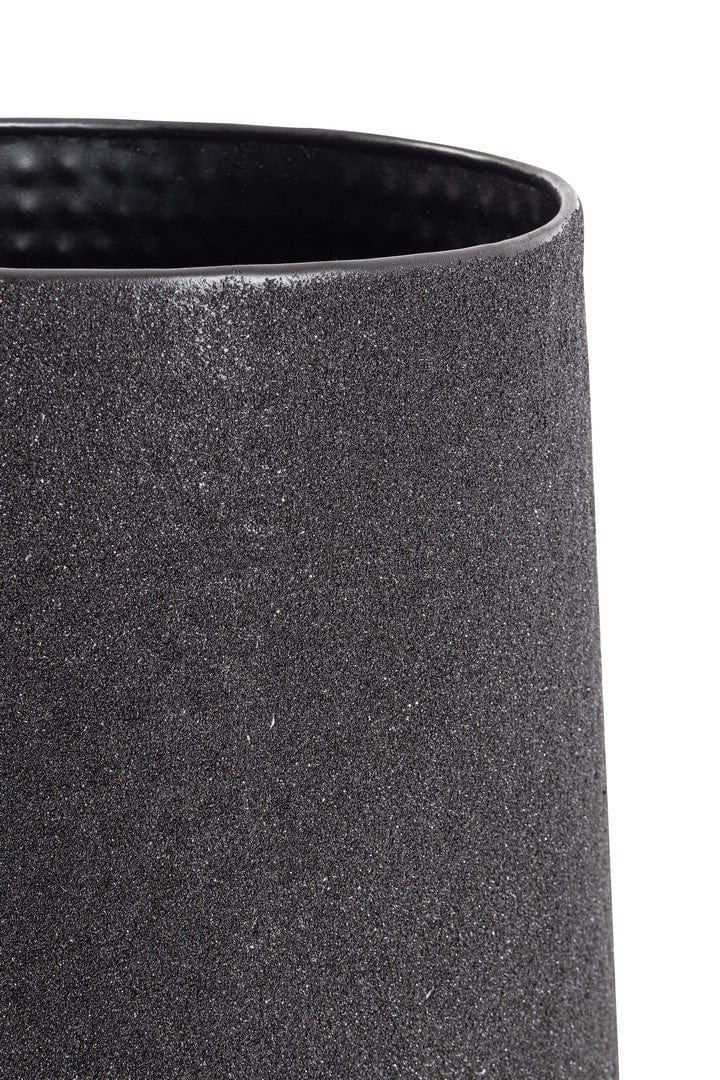 Bizzotto Set di 2 vasi da fiori Kenar High Nero