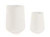 Bizzotto Set di 2 vasi da fiori Kenar Round Beige