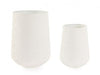 Bizzotto Set di 2 vasi da fiori Kenar Round Beige
