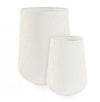 Bizzotto Set di 2 vasi da fiori Kenar Round Beige