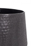 Bizzotto Set di 2 vasi da fiori Kenar Round Nero