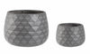 Set di 2 vasi da fiori Pyramid Bowl Antracite (1)