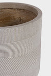 Set di 2 vasi da fiori Rigo Round Grigio (2)