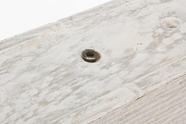 Set di 2 vasi da fiori Stone Rectangle Beige (2)