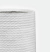 Set di 2 vasi da fiori Tressage Round Alto Bianco (2)