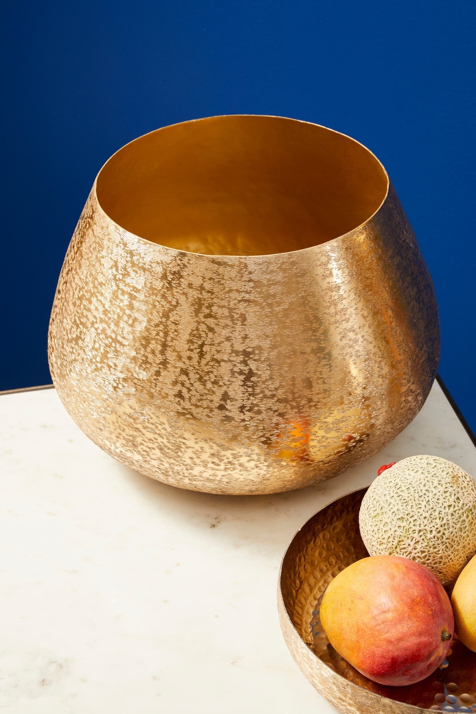Set di 2 vasi da fiori Varanasi Round Oro (2)
