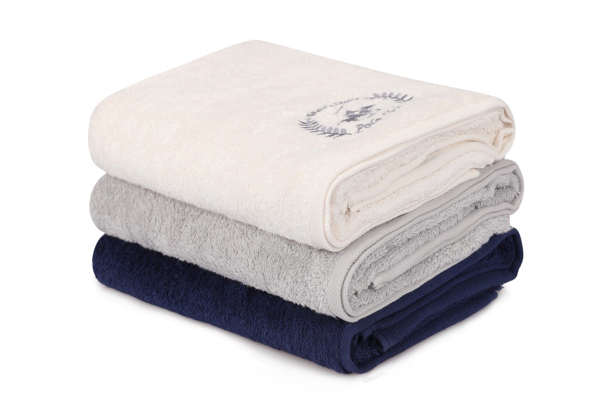 Set di 3 asciugamani cotone Beverly Hills Polo Club 402 Multicolore, 70 x 140 cm