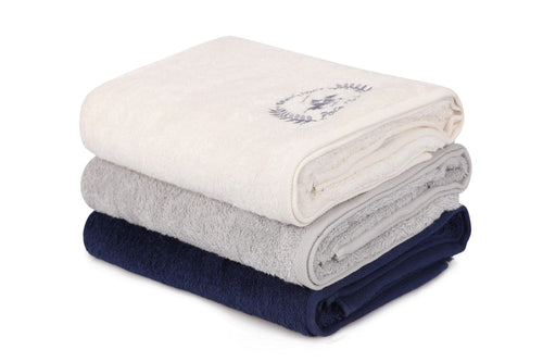 Set di 3 asciugamani cotone Beverly Hills Polo Club 402 Multicolore, 70 x 140 cm