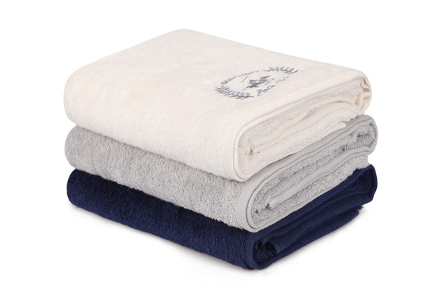 Set di 3 asciugamani cotone Beverly Hills Polo Club 402 Multicolore, 70 x 140 cm