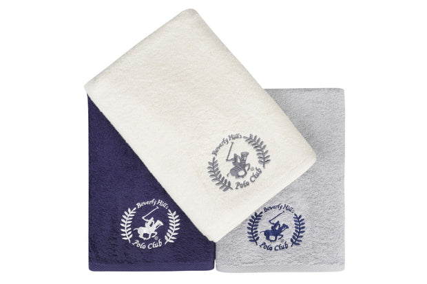 Set di 3 asciugamani cotone Beverly Hills Polo Club 402 Multicolore, 70 x 140 cm (2)