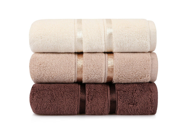 Set di 3 asciugamani cotone Dolce Multicolore, 50 x 90 cm (2)